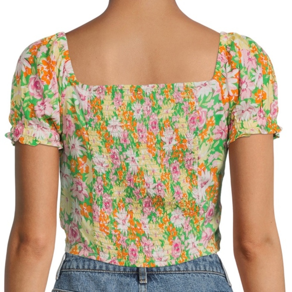 Derek Heart Floral Corset Style Top - Picture 2 of 9